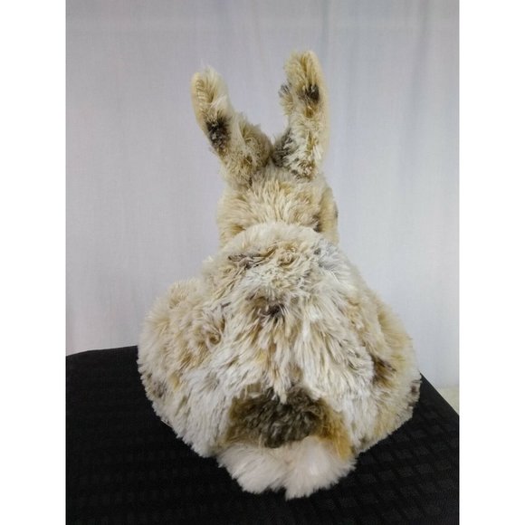 Spotted brown white 12" Rabbit stuffed plush by Dan Dee Collection - Picture 3 of 12